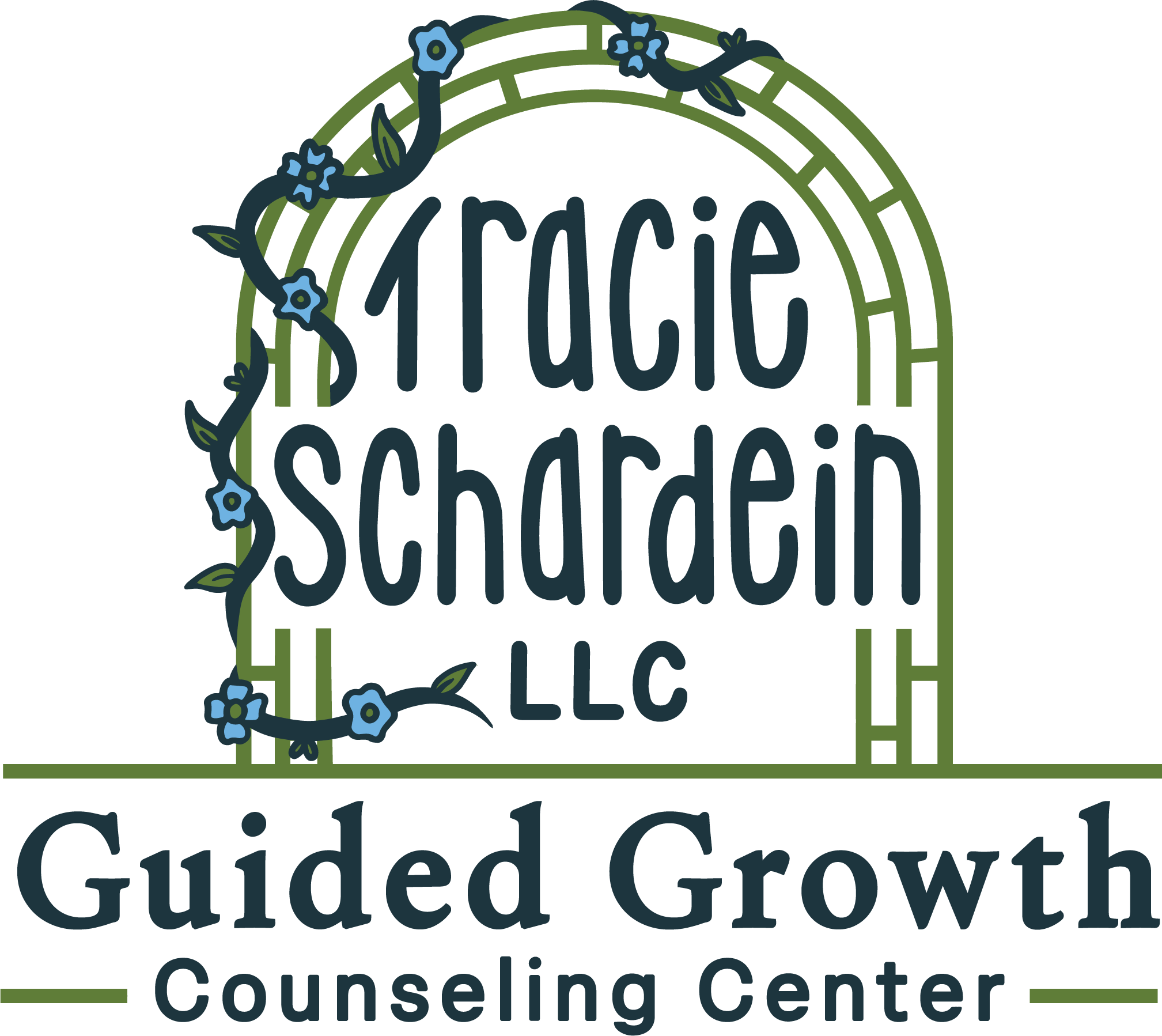 Guided Growth Counseling Center Tracie Schardein LLC Abilene Kansas online therapist arbor vines growing