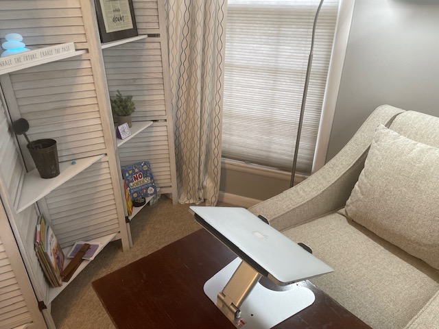Office-space-setup-1-Kansas-teletherapy-space-Guided-Growth-Counseling-Center-located in-Abilene-KS-and-serving-clients-online-throughout-the-entire-state-of-Kansas