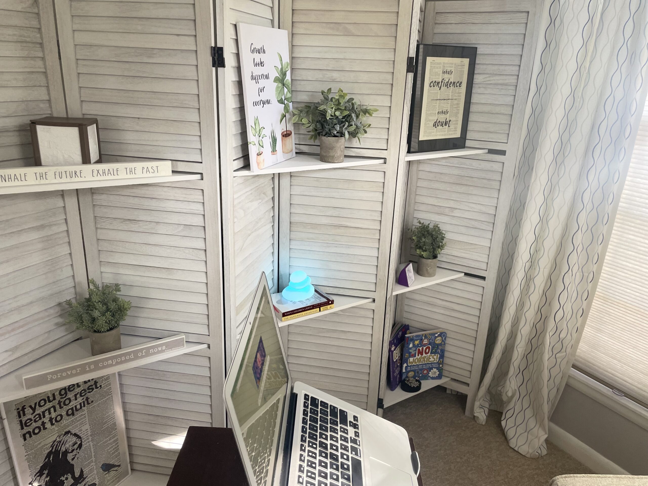 Office-setup-2-Kansas-teletherapy-space-Guided-Growth-Counseling-Center-Tracie-Schardein-virtual-telehealth-online-teletherapy-practice-located-in-Abilene-KS